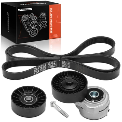 3 Pcs Serpentine Belt Drive Component Kit