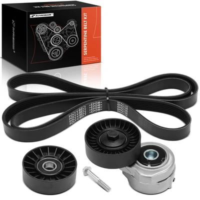 3 Pcs Serpentine Belt Drive Component Kit