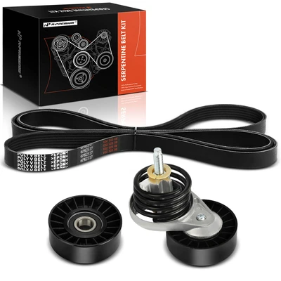 3 Pcs Serpentine Belt Drive Component Kit