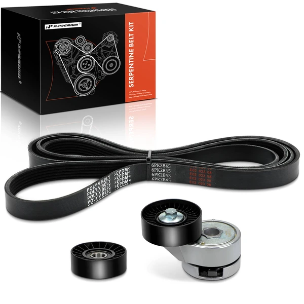 3 Pcs Serpentine Belt Drive Component Kit for 1994 Ford F-59 Commercial Stripped Chassis