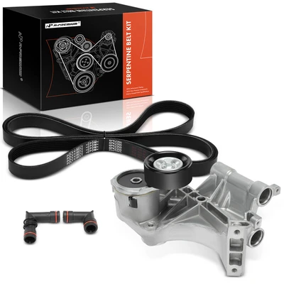 2 Pcs Serpentine Belt Drive Component Kit