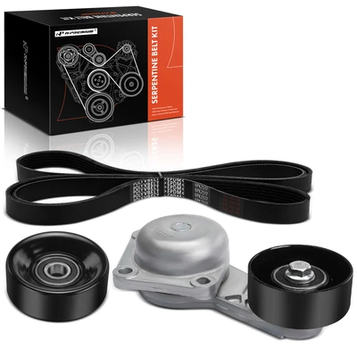 3 Pcs Serpentine Belt Drive Component Kit