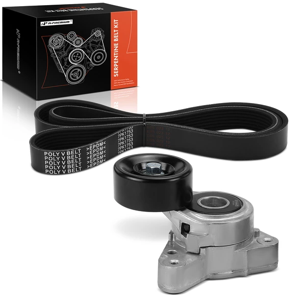 2 Pcs Serpentine Belt Drive Component Kit for 2007-2009 Honda CR-V