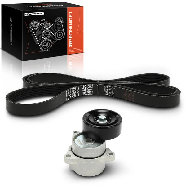 2 Pcs Serpentine Belt Drive Component Kit for 2007-2013 Nissan Altima