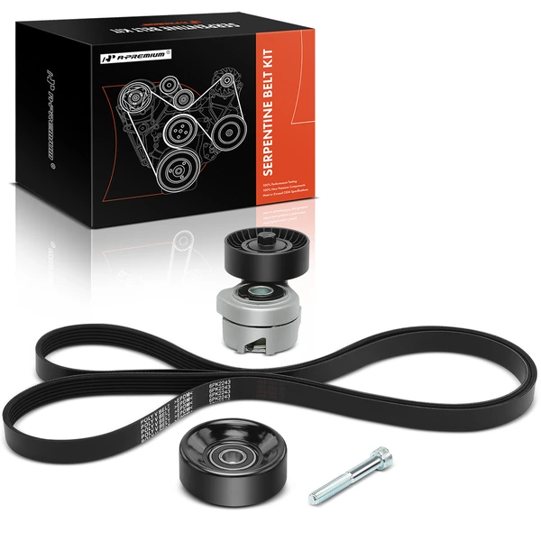 3 Pcs Serpentine Belt Drive Component Kit for Ford Ranger Mazda B3000 97-06 3.0L