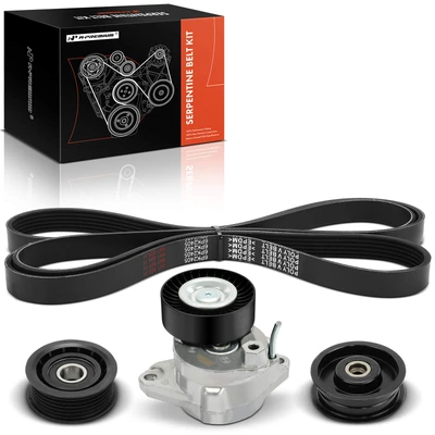 4 Pcs Serpentine Belt Drive Component Kit