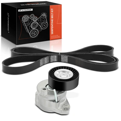 2 Pcs Serpentine Belt Drive Component Kit