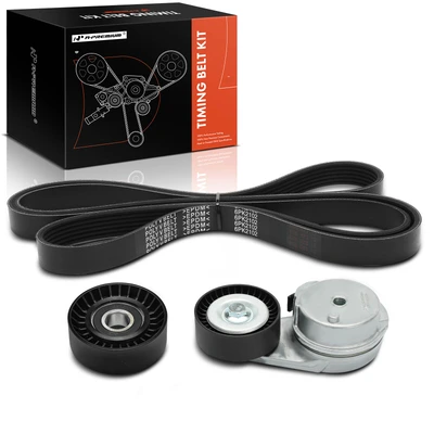 3 Pcs Serpentine Belt Drive Component Kit