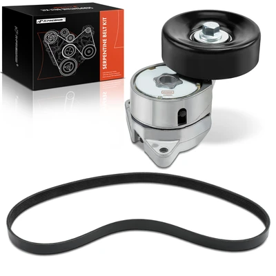 2 Pcs Serpentine Belt Drive Component Kit