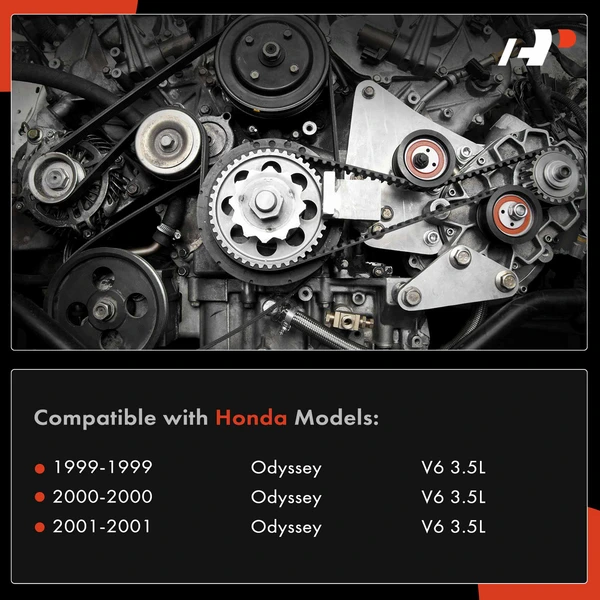 2 Pcs Serpentine Belt Drive Component Kit for Honda Odyssey 1999-2001 V6 3.5L