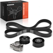 3 Pcs Accessory Drive Serpentine Belt Drive Component Kit for 2005-2013 Chevrolet Corvette