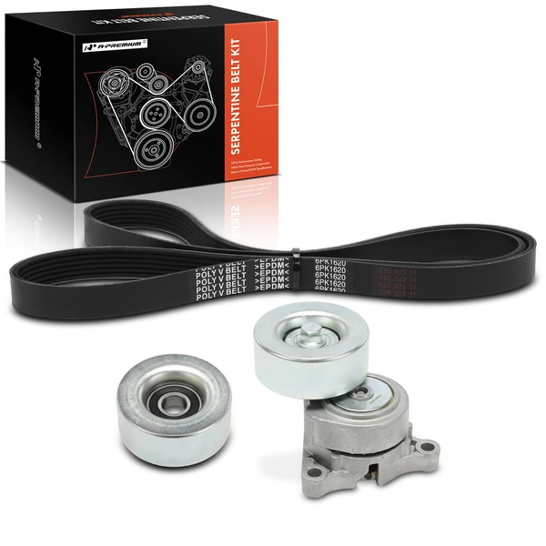 3 Pcs Serpentine Belt Kit for 2006-2007 Subaru B9 Tribeca