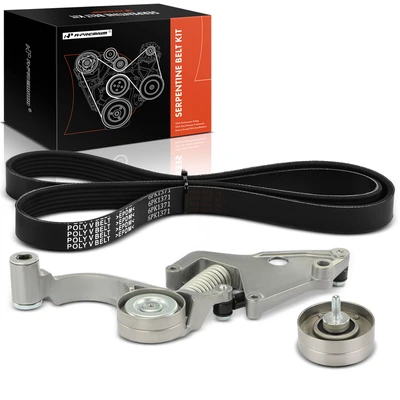 3 Pcs Serpentine Belt Drive Component Kit