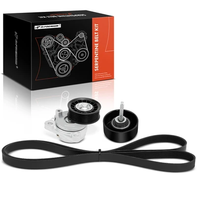 3 Pcs Serpentine Belt Drive Component Kit