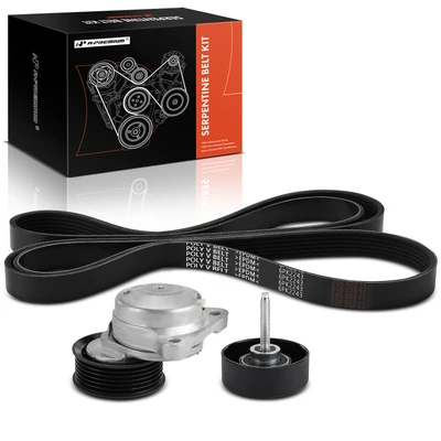 3 Pcs Serpentine Belt Drive Component Kit