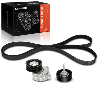 3 Pcs Serpentine Belt Drive Component Kit