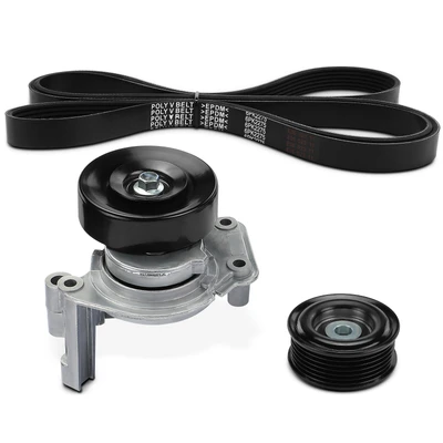 3 Pcs Serpentine Belt Drive Component Kit