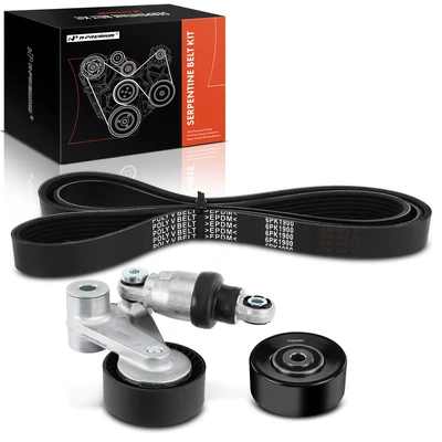 3 Pcs Serpentine Belt Drive Component Kit