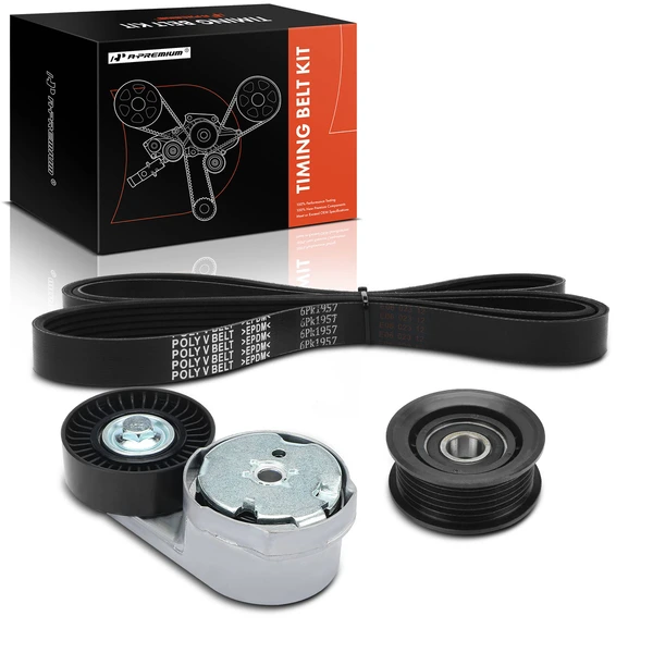 3 Pcs Serpentine Belt Drive Component Kit for 2011-2016 Dodge Grand Caravan