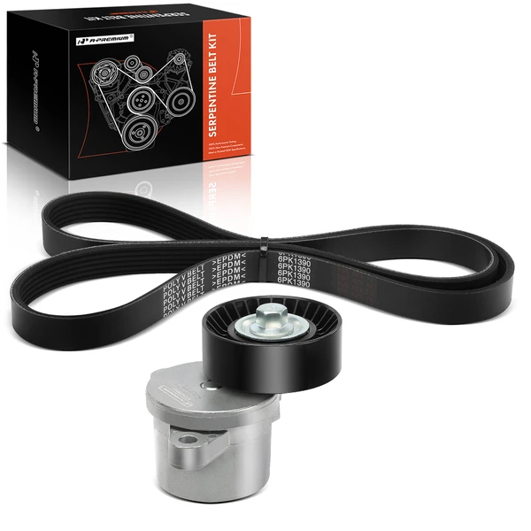 2 Pcs Serpentine Belt Drive Component Kit for Ford Transit-150 15-23 Transit350