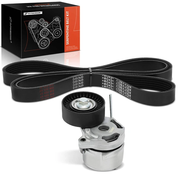 2 Pcs Serpentine Belt Drive Component Kit for Subaru Forester 14-18 WRX 15-19