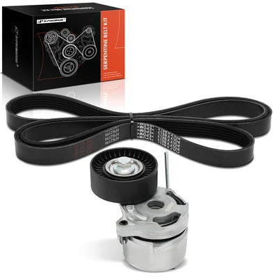 2 Pcs Serpentine Belt Drive Component Kit