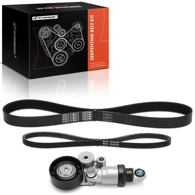 3 Pcs Serpentine Belt Drive Component Kit