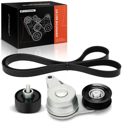 3 Pcs Serpentine Belt Drive Component Kit