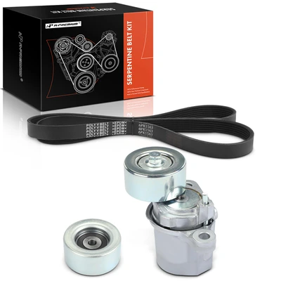3 Pcs Serpentine Belt Drive Component Kit