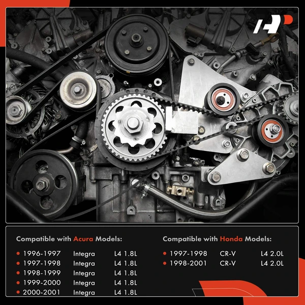 8 Pcs Timing Belt Kit & Water Pump for Acura Integra 96-01 Honda CR-V L4 1.8L