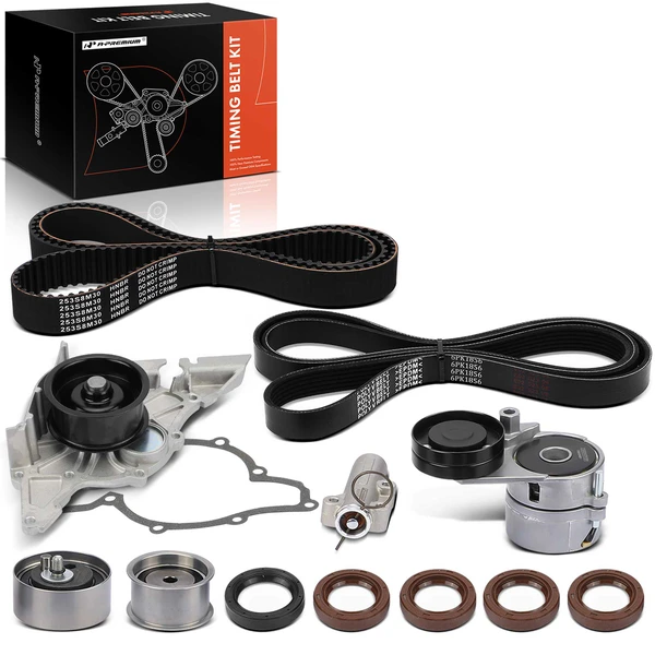 One Set Timing Belt Kit with Water Pump for Audi A6 Quattro 00-04 Allroad Quattro