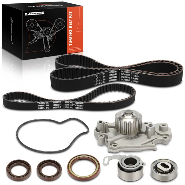 8 Pcs Timing Belt Kit & Water Pump for 1992-1996 Honda Prelude