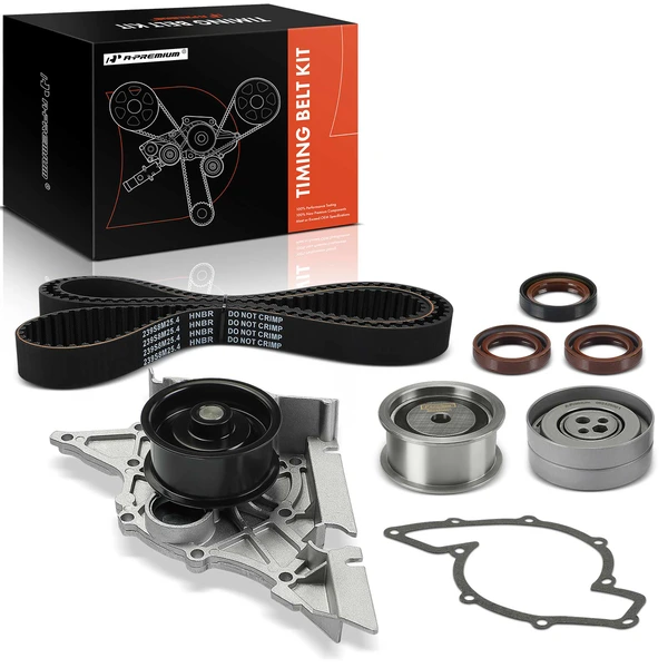 7 Pcs Timing Belt Kit & Water Pump for 1995-1998 Audi Cabriolet