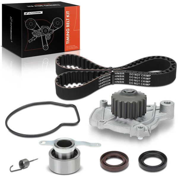 6 Pcs Timing Belt Kit with Water Pump for 1993-1995 Honda Civic del Sol