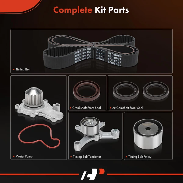 7 Pcs Timing Belt Kit with Water Pump for Dodge Neon 1995-1999 Avenger Chrysler