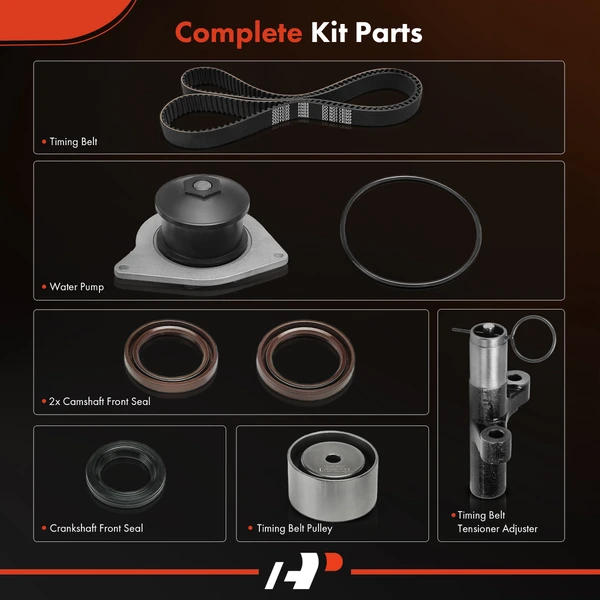 7 Pcs Timing Belt Kit with Water Pump for Chrysler Concorde Dodge Eagle Plymouth