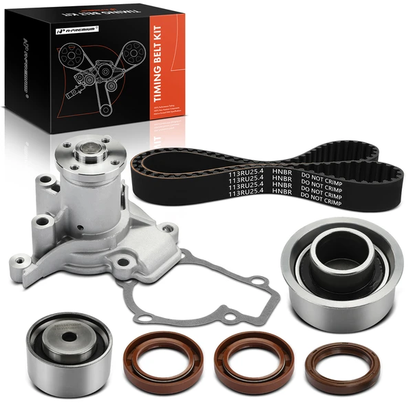 7 Pcs Timing Belt Kit with Water Pump for 2005-2007 Hyundai Tucson
