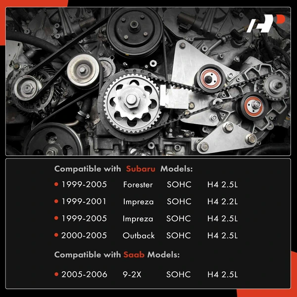 13 Pcs Timing Belt Kit & Water Pump for Subaru Impreza Forester 99-05 Saab 9-2X