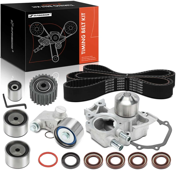 A-Premium APTBK606 Timing Belt + Water Pump + Timing Idler + Timing Belt Tensioner + Timing Idler Sprocket + Seal