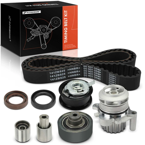 8 Pcs Timing Belt Kit with Water Pump for Volkswagen Golf Beetle Jetta