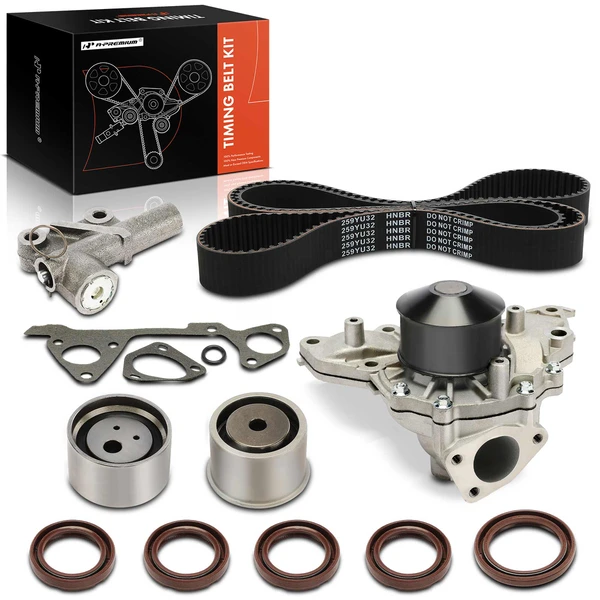 10 Pcs Timing Belt Kit with Water Pump for 2003-2006 Kia Sorento