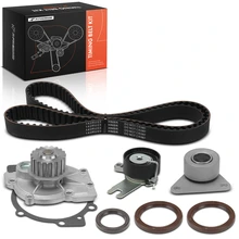 7 Pcs Timing Belt Kit & Water Pump with Gasket for 2006-2012 Volvo C70