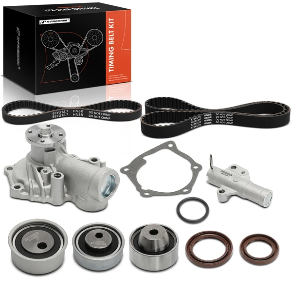 9 Pcs Timing Belt Kit & Water Pump for 2008-2012 Mitsubishi Eclipse