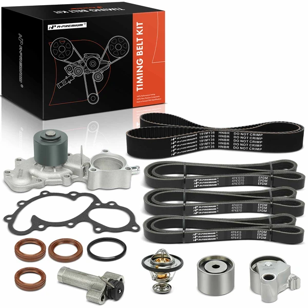 12 Pcs Timing Belt Kit & Water Pump for 1999-2002 Toyota 4Runner