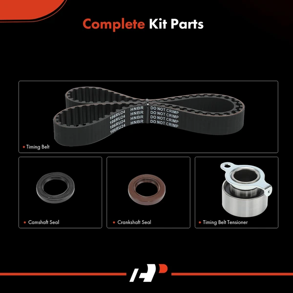 4 Pcs Timing Belt Kit for Honda CRX 1988-1991 Civic 1988-1995 Civic del Sol L4 1.5L