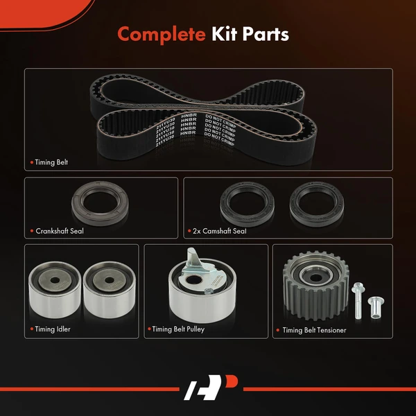 8 Pcs Timing Belt Kit for Subaru Impreza 1993 Legacy 1990-1993 H4 1.8L H4 2.2L GAS