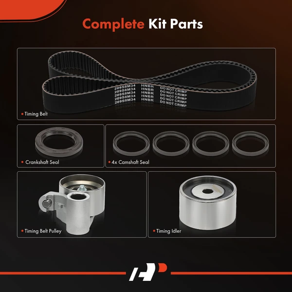 8 Pcs Timing Belt Kit for Lexus LS400 1990-1997 SC400 1992-1997 V8 4.0L GAS