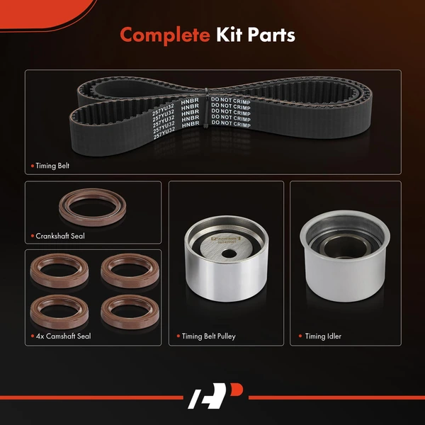 8 Pcs Timing Belt Kit for Dodge Stealth 91-96 Mitsubishi 3000GT 91-99 Diamante
