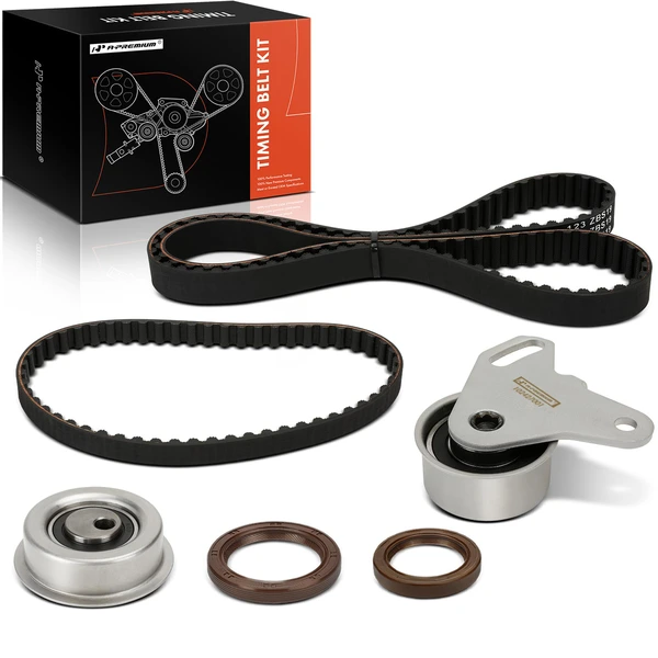 6 Pcs Timing Belt Kit for Hyundai Sonata 89-91 2.4L GAS SOHC Naturally Aspirated