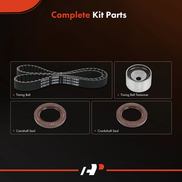 4 Pcs Timing Belt Kit for Geo Metro 1993-1995 Pontiac Firefly 1994-1995 GAS